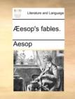 Aeesop's Fables. - Book