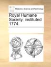 Royal Humane Society, Instituted 1774. - Book