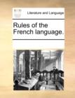 Rules of the French Language. - Book