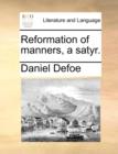 Reformation of Manners, a Satyr. - Book