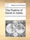 The Psalms of David in metre. - Book