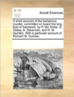 A Short Account of the Barbarous Murder, Committed on Board the Brig, Earl of Sandwich, by P. MC' Kinlie, G. Gidley, A. Zekerman, and R. St. Quinten. with a Particular Account of Richard St. Quinten - Book