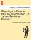 Gleanings in Europe. Italy : By an American [I.E. James Fenimore Cooper]. - Book