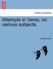 Attempts in Verse, on Various Subjects. - Book
