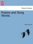 Poems and Song Words. - Book