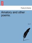 Amatory and Other Poems. - Book
