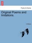 Original Poems and Imitations. - Book