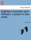 Eighteen Hundred and Thirteen; A Poem in Two Parts. - Book