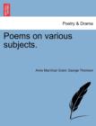 Poems on Various Subjects. - Book