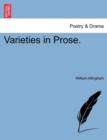 Varieties in Prose. - Book