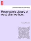 Robertson's Library of Australian Authors. - Book