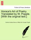 Horace's Art of Poetry. Translated by W. Popple. [With the Original Text.] - Book