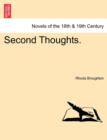 Second Thoughts. - Book