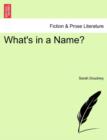 What's in a Name? - Book