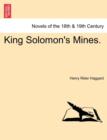King Solomon's Mines. - Book