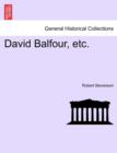 David Balfour, Etc. - Book