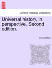 Universal history, in perspective. Second edition. - Book