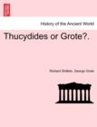 Thucydides or Grote?. - Book