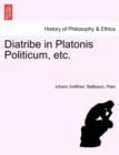 Diatribe in Platonis Politicum, Etc. - Book