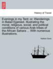 Evenings in My Tent; Or, Wanderings in Balad Ejjareed. Illustrating the Moral, Religious, Social, and Political Conditions of Various Arab Tribes of the African Sahara ... with Numerous Illustrations. - Book