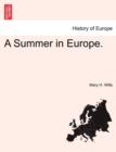 A Summer in Europe. - Book