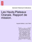 Les Hauts-Plateaux Oranais. Rapport de Mission. - Book