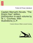 Captain Marryat's Novels. "The King's Own" Edition. [Introduction to Each Volume by W. L. Courtney. with Illustrations.] L.P. - Book