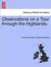 Observations on a Tour Through the Highlands. Erster Band - Book
