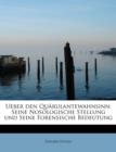 Ueber Den Quarulantewahnsinn : Seine Nosologische Stellung Und Seine Forensische Bedeutung - Book