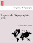 Lec Ons de Topographie, Etc. - Book