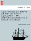Alpenwanderungen. Fahrten auf hohe und ho&#776;chste Alpenspitzen ... Mit zahlreichen Illustrationen in Tonund Farbendruck. - Book