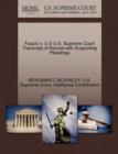 Fasulo V. U S U.S. Supreme Court Transcript of Record with Supporting Pleadings - Book