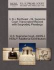 U S V. McElvain U.S. Supreme Court Transcript of Record with Supporting Pleadings - Book