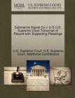 Submarine Signal Co V. U S U.S. Supreme Court Transcript of Record with Supporting Pleadings - Book