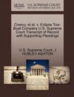 Creevy, et al. V. Eclipse Tow-Boat Company U.S. Supreme Court Transcript of Record with Supporting Pleadings - Book