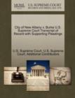 City of New Albany V. Burke U.S. Supreme Court Transcript of Record with Supporting Pleadings - Book