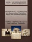 Standard Oil Co V. City of Marysville U.S. Supreme Court Transcript of Record with Supporting Pleadings - Book