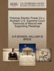Potomac Electric Power Co V. Rudolph U.S. Supreme Court Transcript of Record with Supporting Pleadings - Book