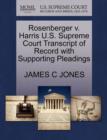 Rosenberger V. Harris U.S. Supreme Court Transcript of Record with Supporting Pleadings - Book