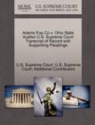 Adams Exp Co V. Ohio State Auditor U.S. Supreme Court Transcript of Record with Supporting Pleadings - Book