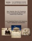 Sao Vicente, the U.S. Supreme Court Transcript of Record with Supporting Pleadings - Book