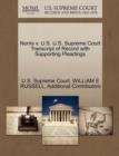 Norris V. U.S. U.S. Supreme Court Transcript of Record with Supporting Pleadings - Book