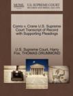 Conro V. Crane U.S. Supreme Court Transcript of Record with Supporting Pleadings - Book
