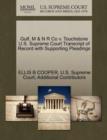 Gulf, M & N R Co V. Touchstone U.S. Supreme Court Transcript of Record with Supporting Pleadings - Book