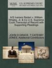 A/S Ivarans Rederi V. William Wrigley, JR, & Co U.S. Supreme Court Transcript of Record with Supporting Pleadings - Book