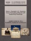 Dana V. Searight U.S. Supreme Court Transcript of Record with Supporting Pleadings - Book