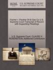 Fischer V. Pauline Oil & Gas Co U.S. Supreme Court Transcript of Record with Supporting Pleadings - Book