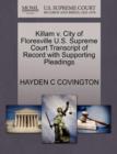 Killam V. City of Floresville U.S. Supreme Court Transcript of Record with Supporting Pleadings - Book