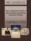 Ickes V. Associated Industries of New York State U.S. Supreme Court Transcript of Record with Supporting Pleadings - Book