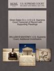 Direct Sales Co V. U S U.S. Supreme Court Transcript of Record with Supporting Pleadings - Book